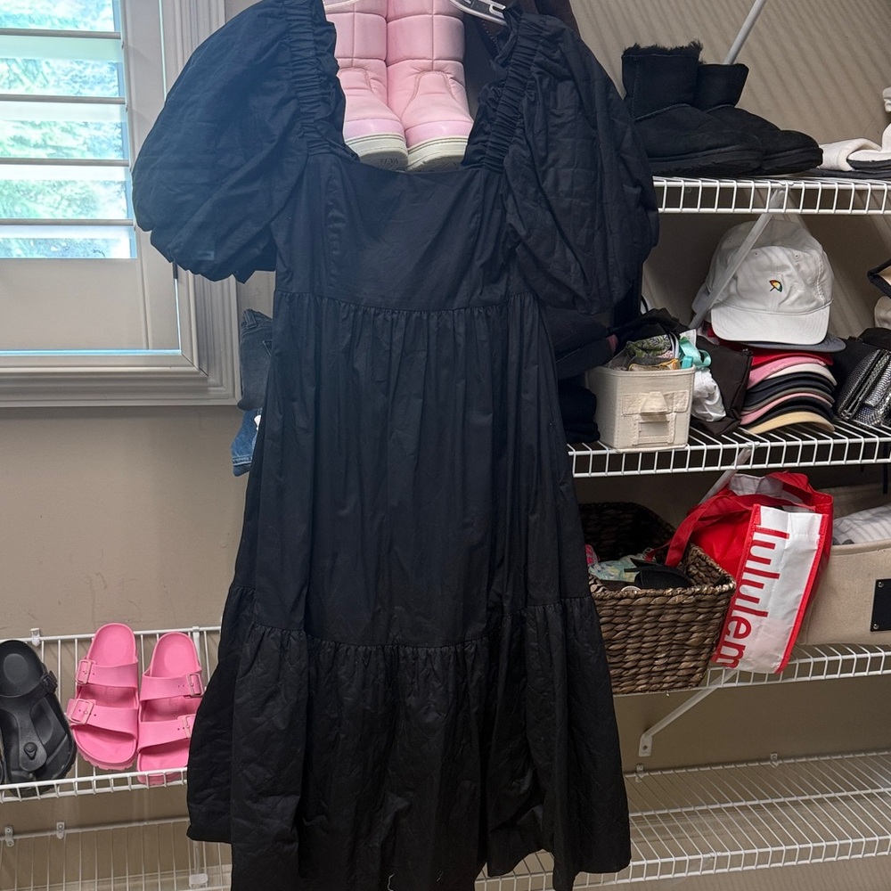 CROSBY by Mollie Burch Black Midi Dress